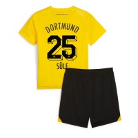 Borussia Dortmund Niklas Sule #25 Heimtrikotsatz Kinder 2023-24 Kurzarm (+ Kurze Hosen)